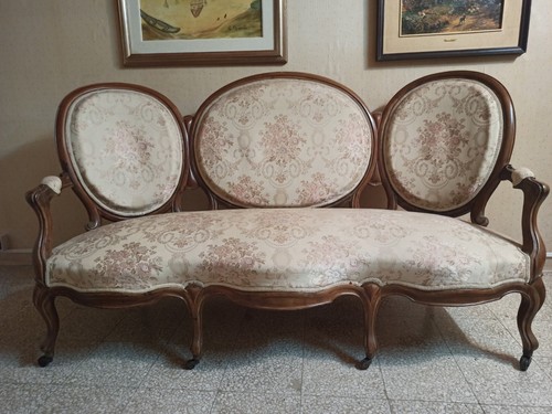 Divano stile biedermeier noce - divano,